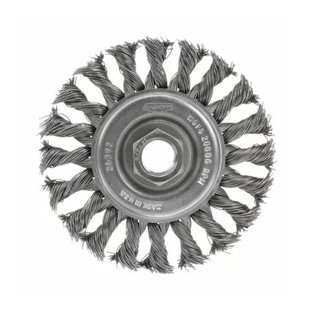 Osborn KNOT WIRE WHEEL 4 in. ODx.020 in. STEELx5/8-11 AHClamshell 99069